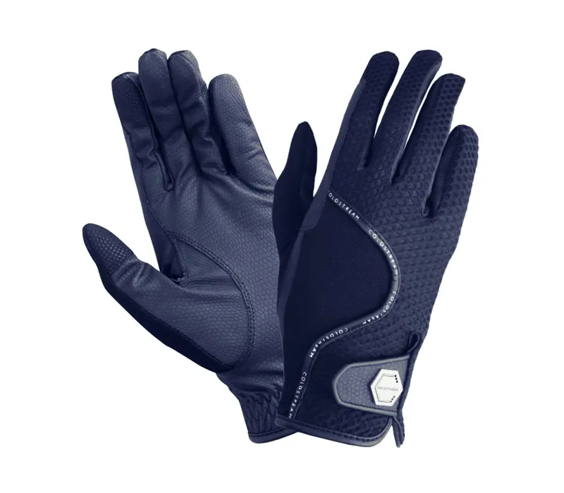 Coldstream Next Generation Swinton Combi Mesh Summer Riding Gloves - Navy
